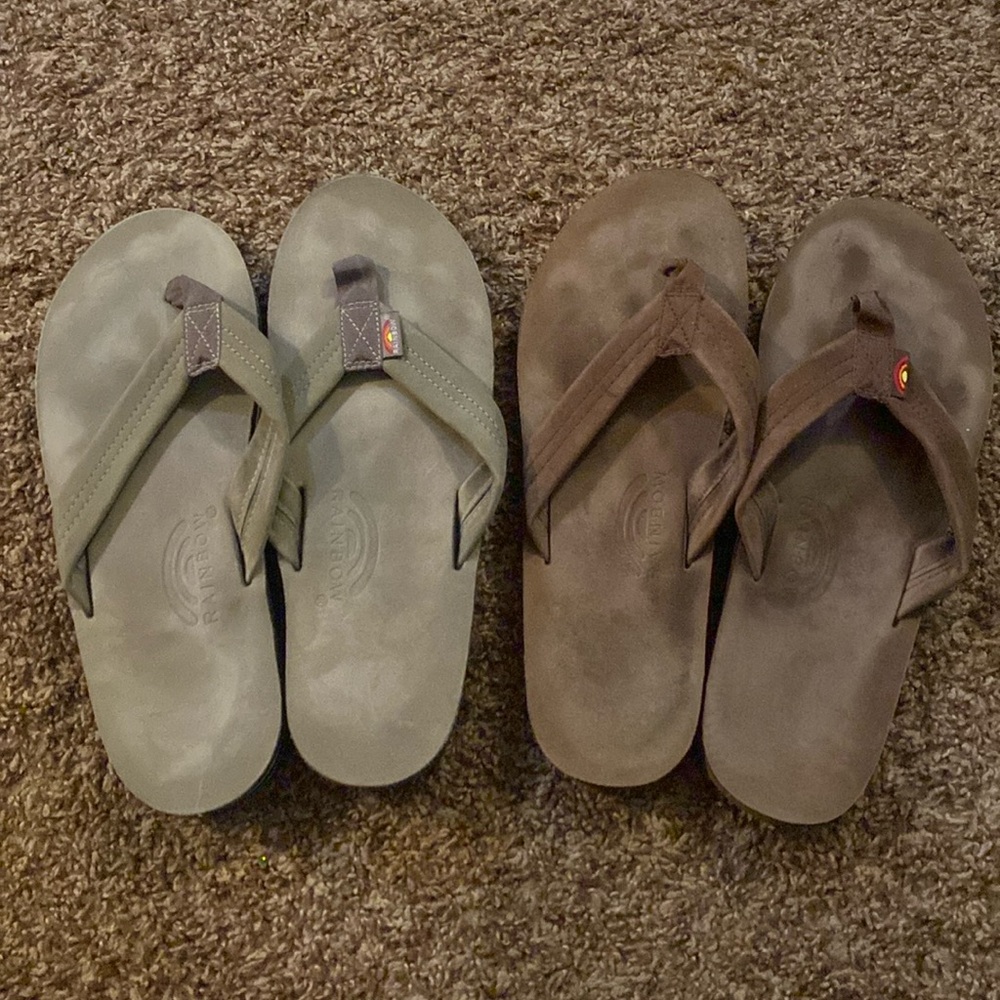 Genuine Leather Rainbow Sandals!